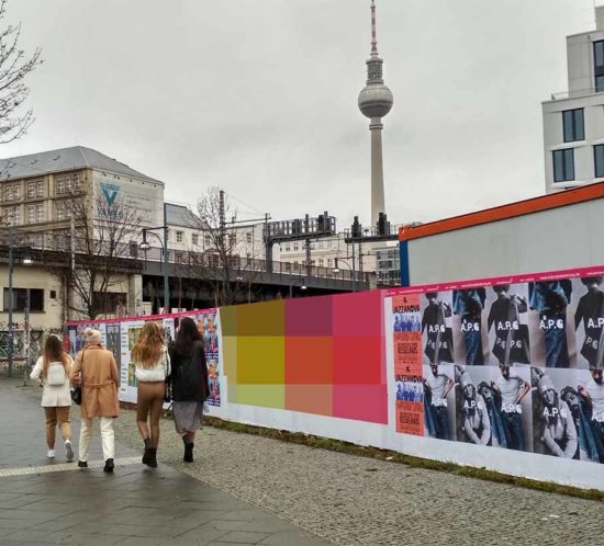 Kulturfläche an einer Hauswand in Berlin